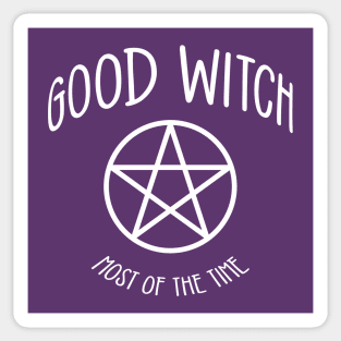 Good Witch Most of the Time! Funny Cheeky Witch® Sticker